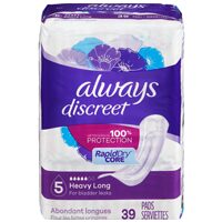 Always Discreet or Tena Incontinence Underwear or Pads