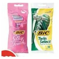 Bic Silky Touch Or Twin Select Disposable Razors