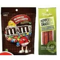 Freybe Pepperoni Snacker Or M&m's Take Home Size Candy 