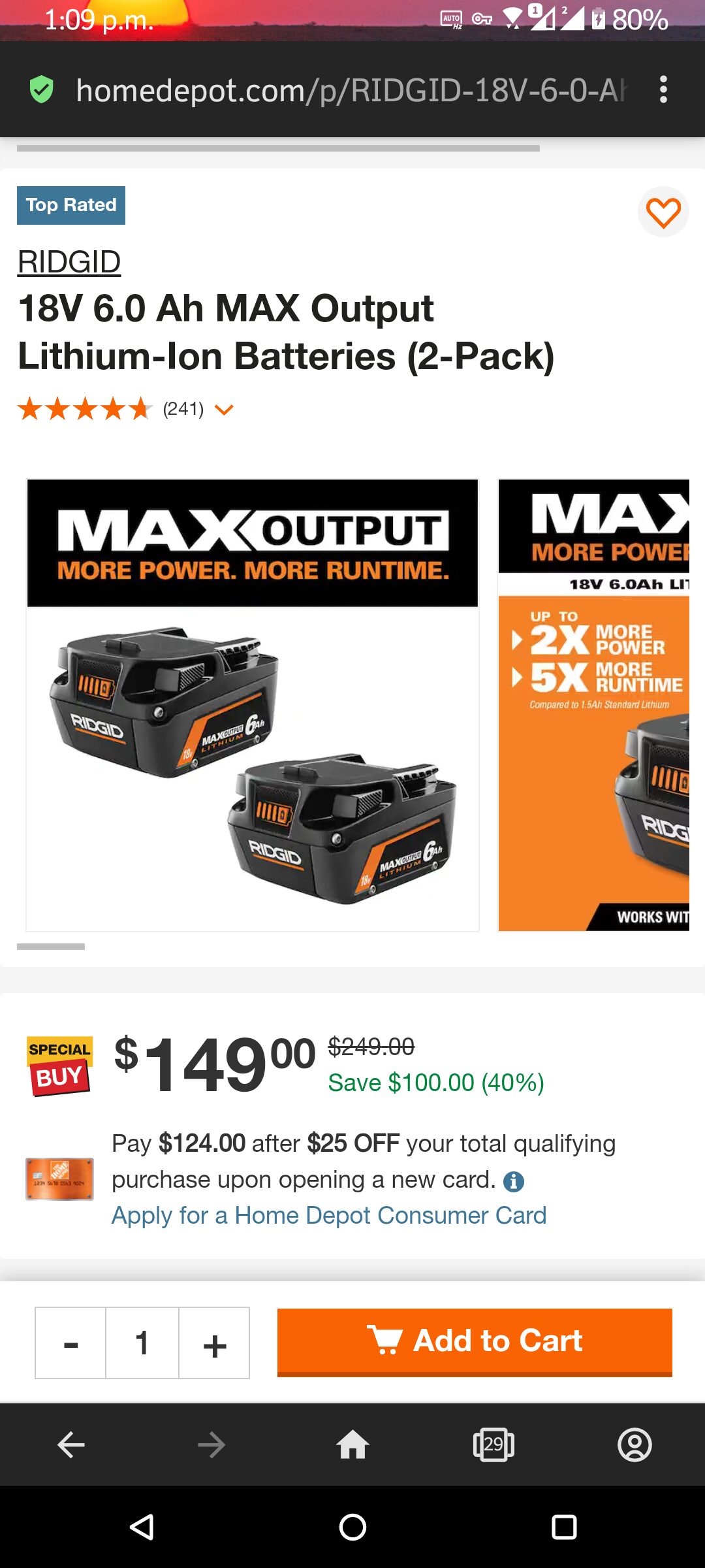 9ah best sale ridgid battery