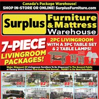 Surplus Furniture - 7-Piece Living Room Packages (Sault Ste. Marie/ON) Flyer