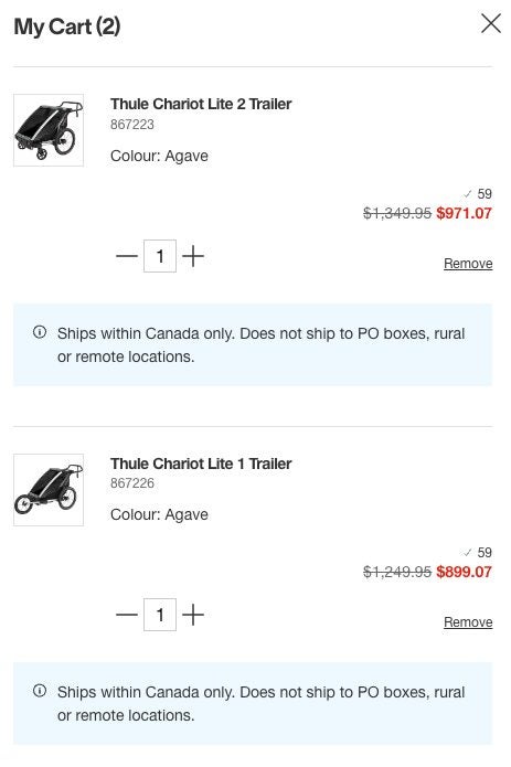 Mec thule chariot hot sale