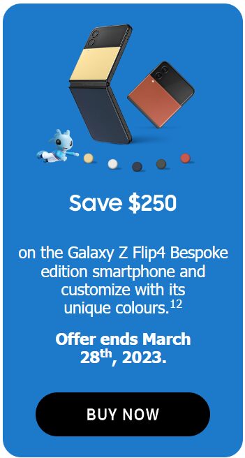 Samsung] Samsung Galaxy Z Flip 4 256GB Bespoke Edition (Gld/Grn