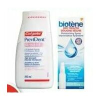 Colgate Prevident Toothpaste or Biotene Dry Mouth Oral Care Products