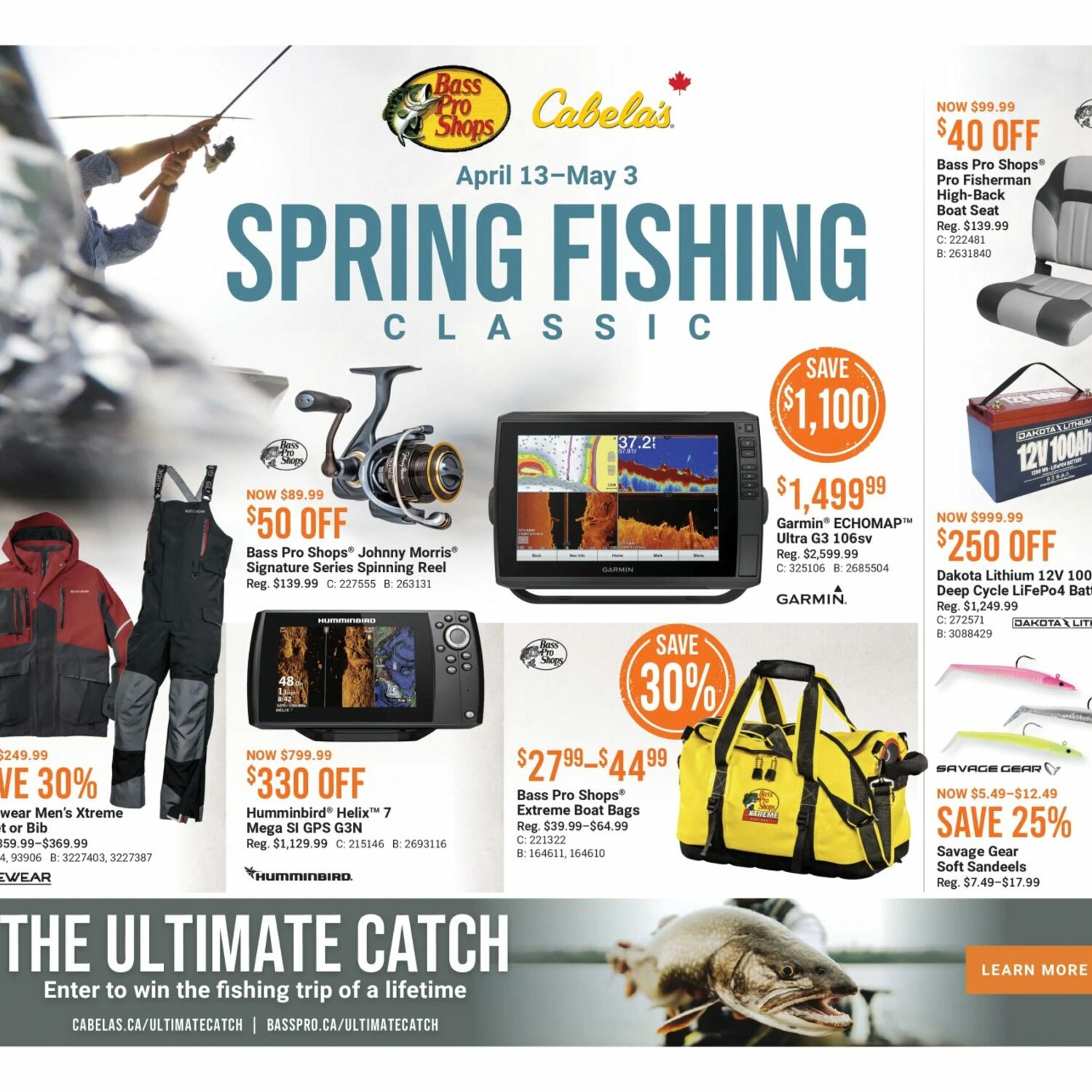 Bass Pro Shops Weekly Flyer - Spring Fishing Classic (NS) - Apr 13 ...