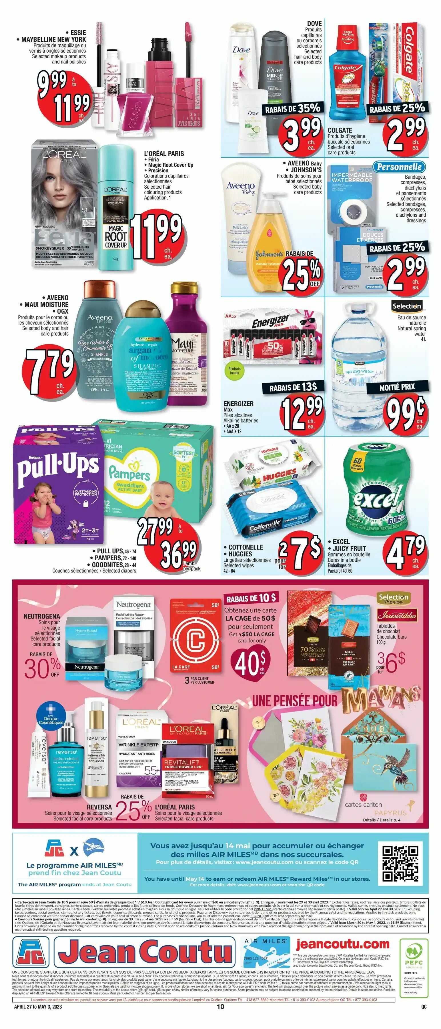 Jean Coutu Weekly Flyer - Weekly Deals (QC) - Apr 27 – May 3
