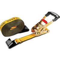 CAT 2 in. x 27 ft 10,000 lb Ratchet Tie-Down Strap with Flat Hooks