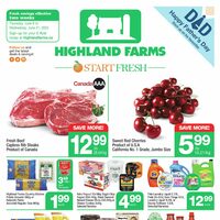Highland Farms - 2 Weeks of Savings - Start Fresh Flyer