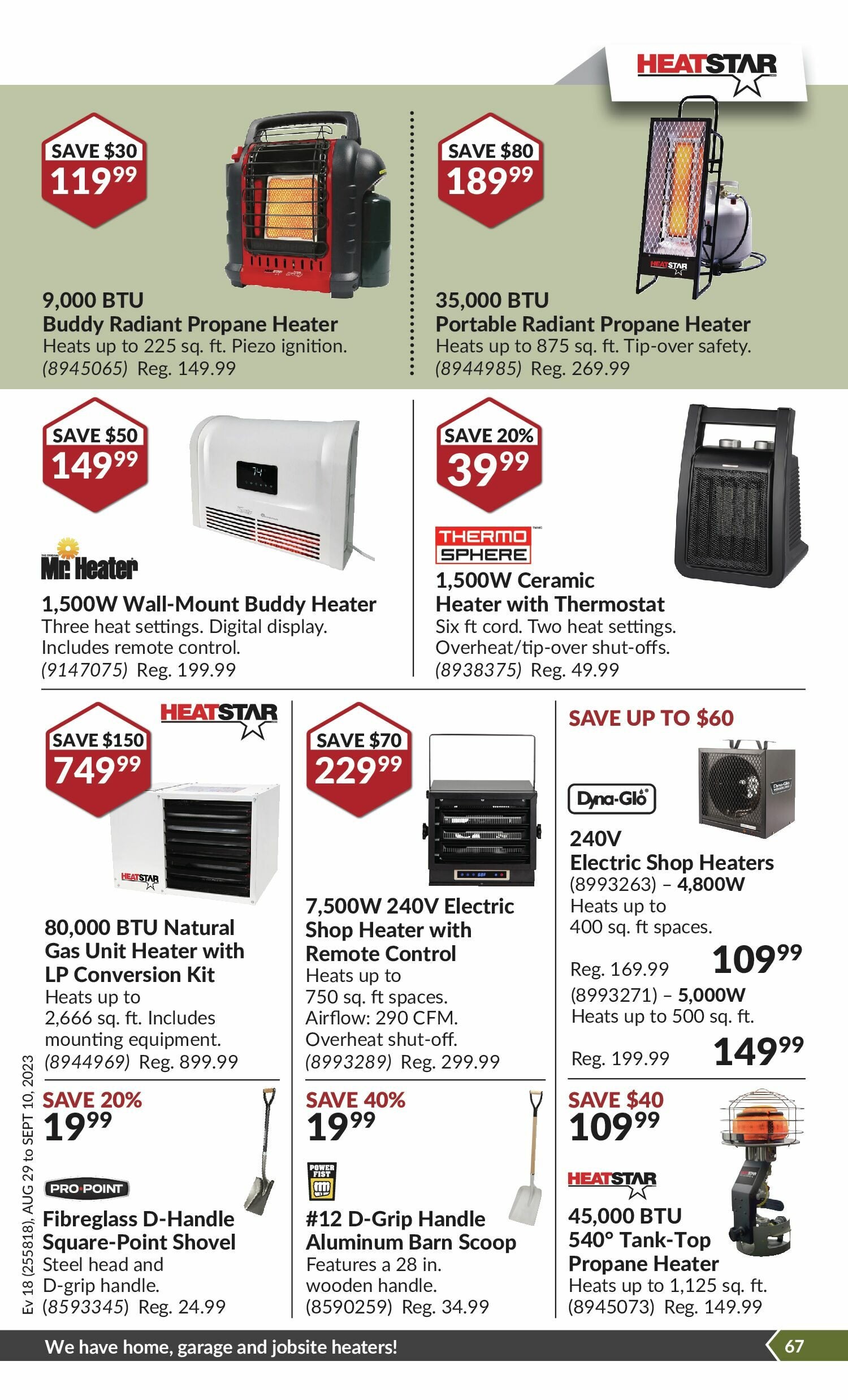 Princess Auto Weekly Flyer - 2 Week Sale - Great Finds For The Season - Aug  29 – Sep 10 - RedFlagDeals.com