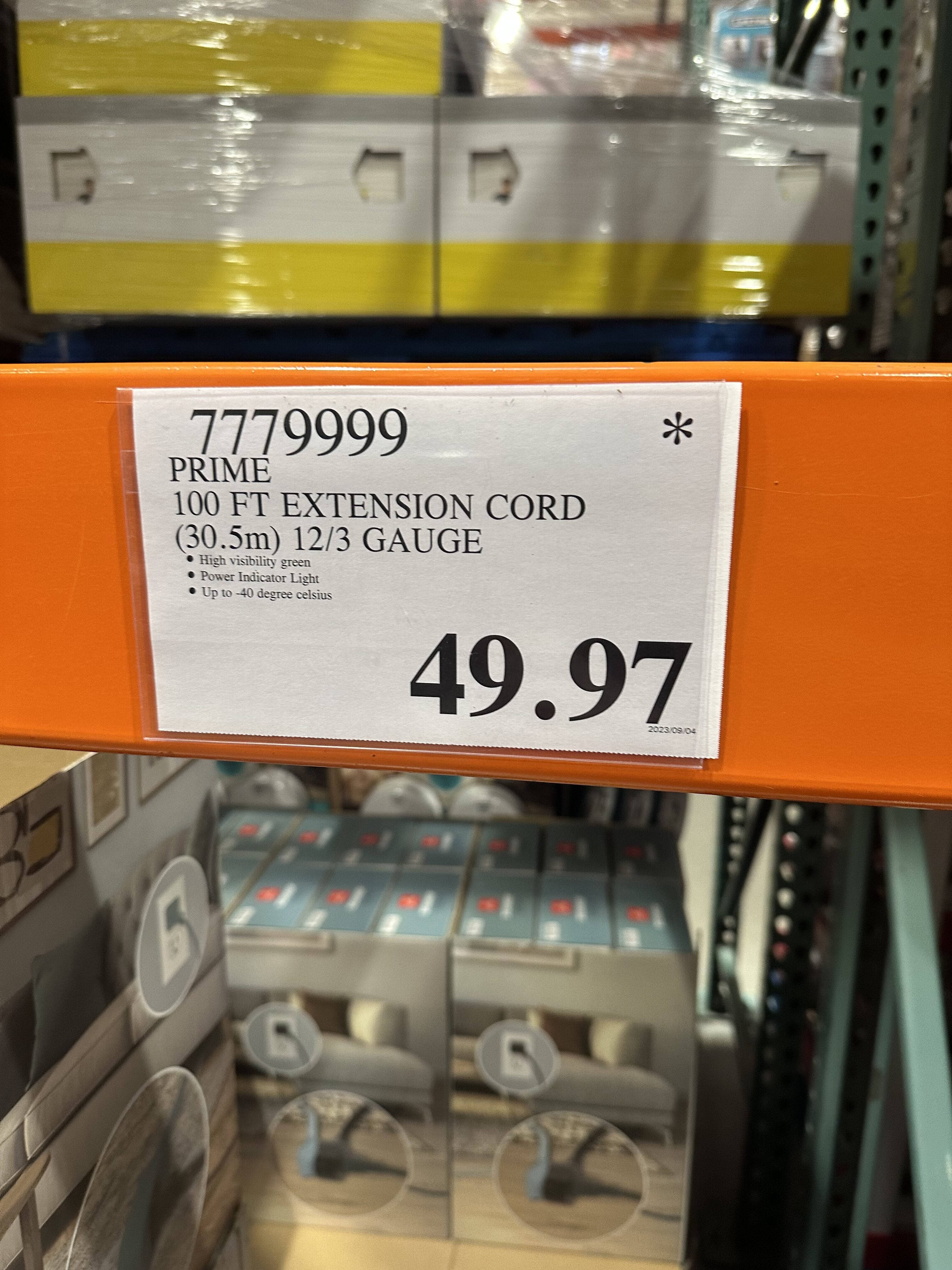 Costco] Prime 100ft 12/3 green extension cord - $49.97 reg $69 -  RedFlagDeals.com Forums