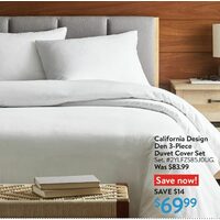 California Design Den 3-Piece Duvet Cover Set