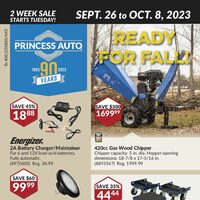 Princess Auto - 2 Week Sale - Ready For Fall Flyer