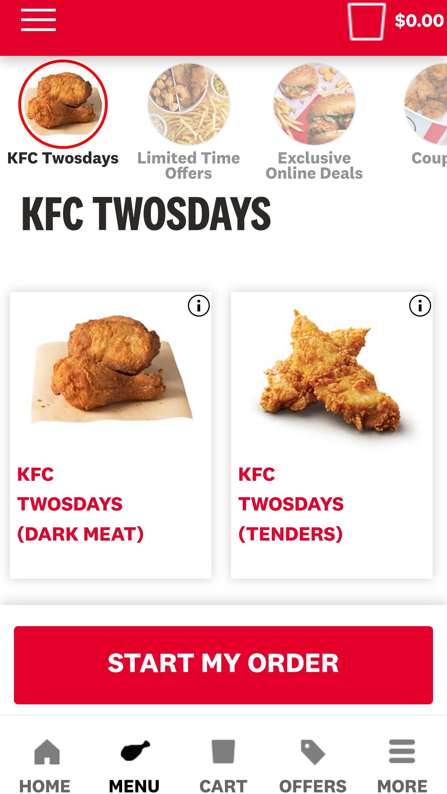 DEAL: KFC - 9 pieces for $9.95 Tuesdays