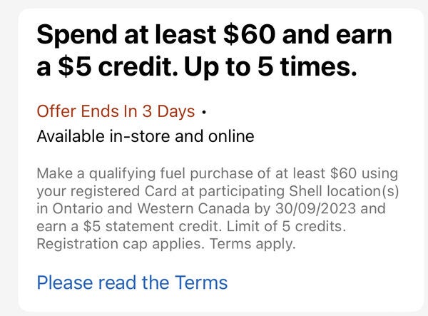[Air Miles] One Day Only (Sept. 30) save 25c off per litre at Shell ...