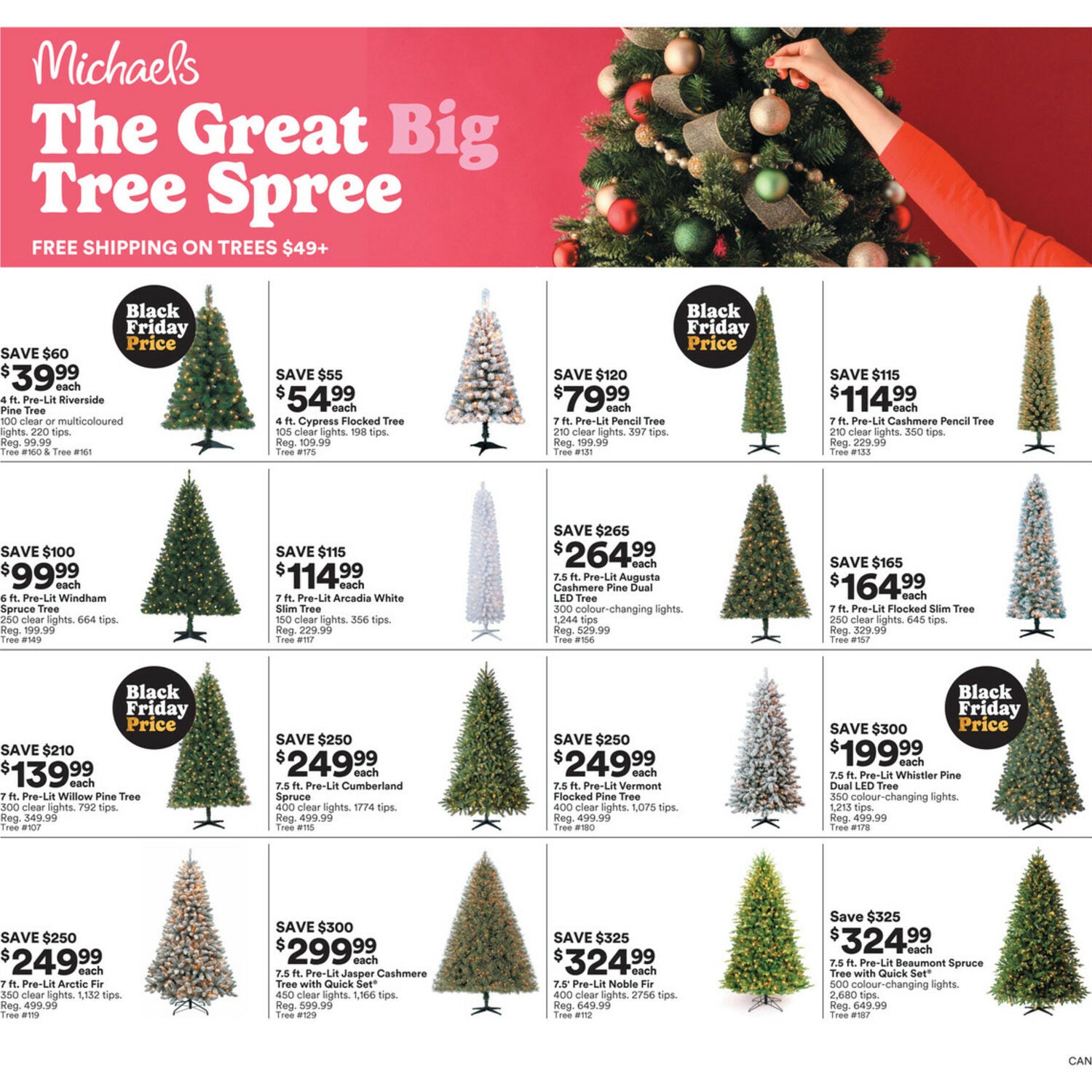 Michaels Weekly Flyer - Weekly Deals - The Great Big Tree Spree