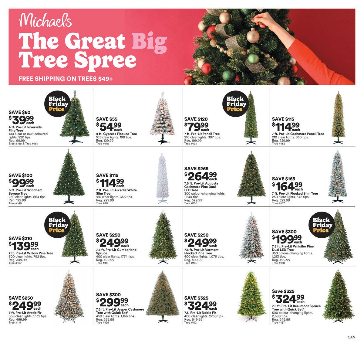 Michaels Weekly Flyer - Weekly Deals - The Great Big Tree Spree - Nov 3 – 9  