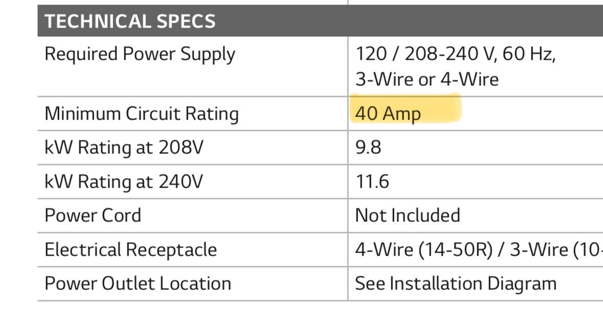 Max amps for 10/3 wire says 40 amps, can it go on a 40amp breaker? :  r/electricians