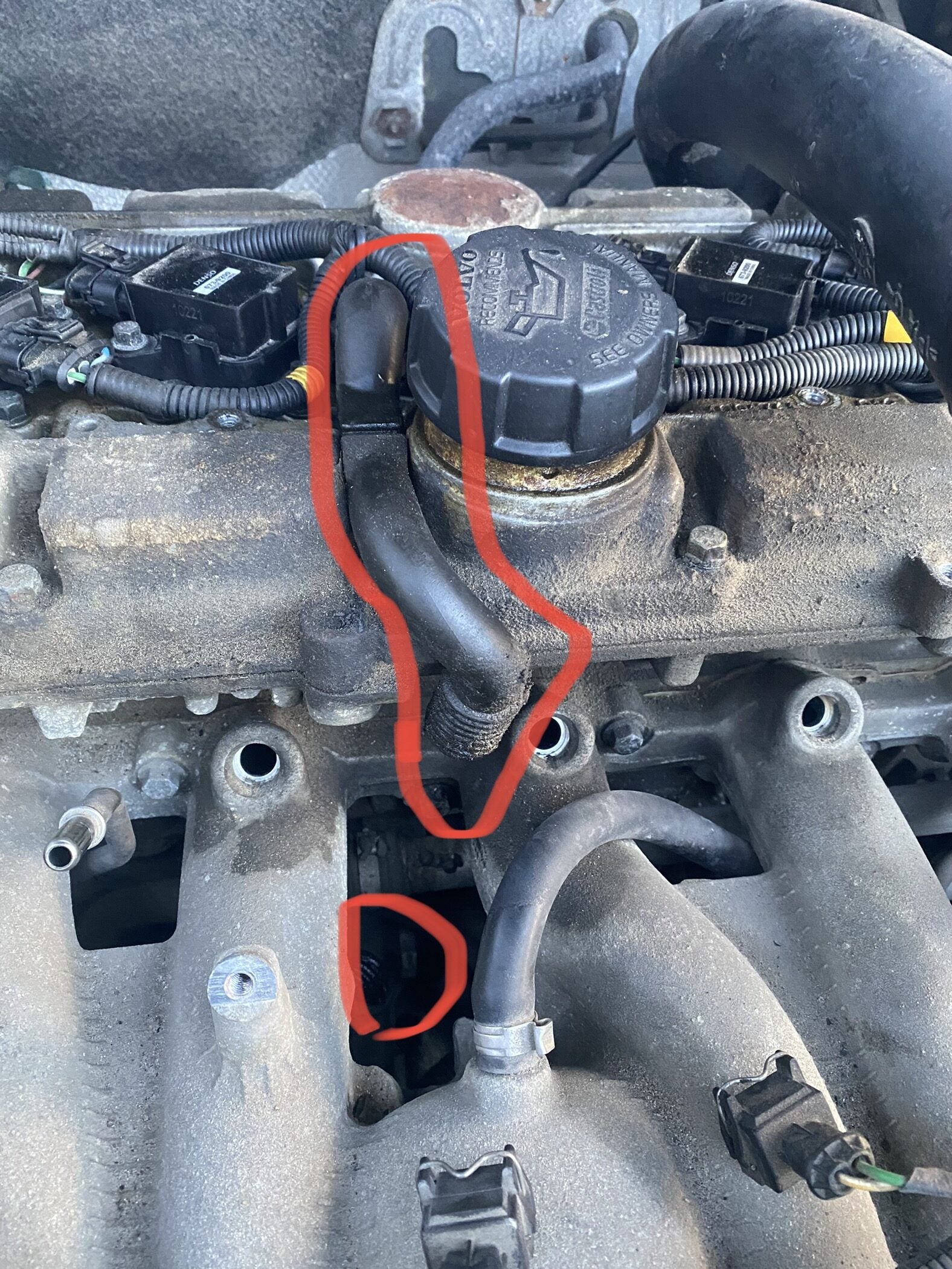 What is this pipe coming out from the engine on a 2009 volvo xc90 ...