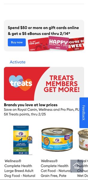 [PetSmart] PetSmart Treats - Get a $5 eBonus Card for every $50 in gift ...