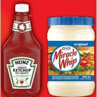 Heinz Ketchup, Miracle Whip Dressing