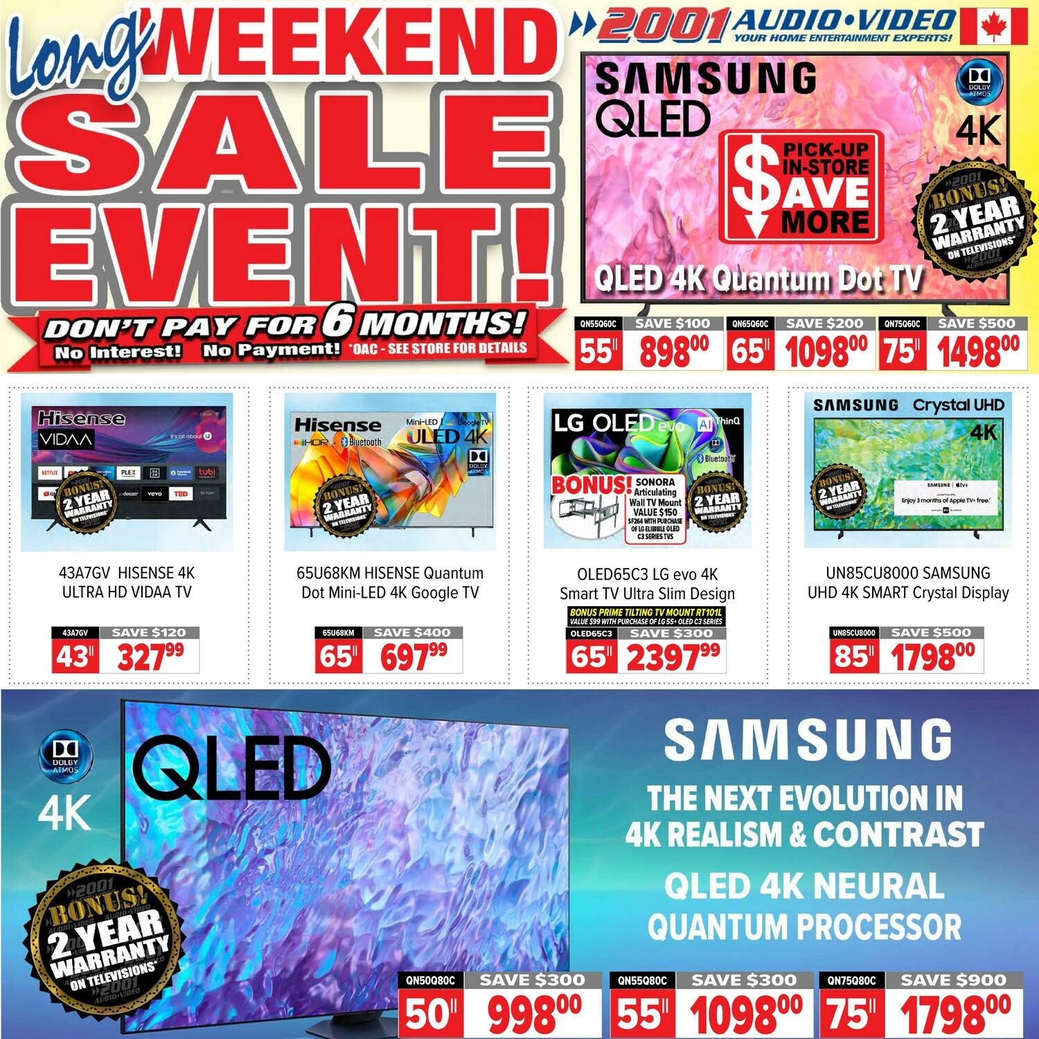 2001 Audio Video Weekly Flyer Weekly Deals Long Weekend Sale Event   1500x1500 Crop North Force 