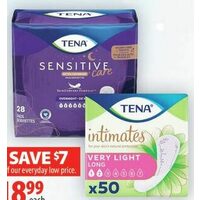 Tena Pads, Pads or Liners or Super Briefs