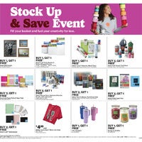 Michaels - Weekly Deals - Stock Up & Save Event Flyer