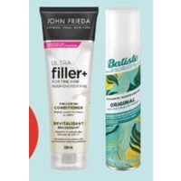 Batiste Dry Shampoo or John Frieda Hair Care Products