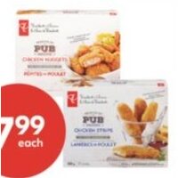 PC Breaded Chicken Burgers, Pub Recipe Chicken Nuggets or Strips