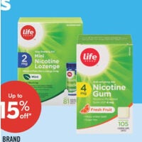 Life Brand Mini Nicotine Lozenges, Gum or Spray