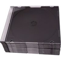 10 Pk CD/DVD Slim Storage Cases