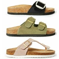 Time and Tru Footbed Sandals