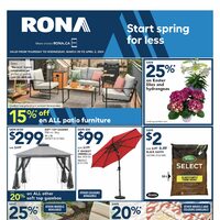 Rona - Weekly Deals - Start Spring For Less (SK) Flyer