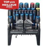 Mastercraft 69-Pc Screwdriver Set With Wall-Mountable Storage Stand