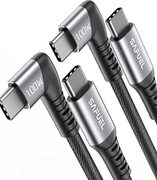 SAFUEL USB C to USB C Cable 100W, [2-Pack 6.6ft] PD Fast Charging Type C to Type C Cable - $12.29