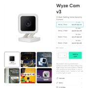 Wyze Cam V3 on sale 50% off ($22.49)