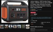 Jackery Explorer 1000 Portable Power Station $899, 40% off