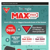 Canadian Tire - Triangle Max Stack Event (Mainly GTA/ON) Flyer