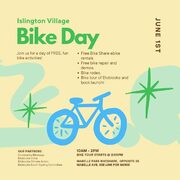 Toronto - June 1. Islington Village Bike Day. Free E- Bike rentals and more