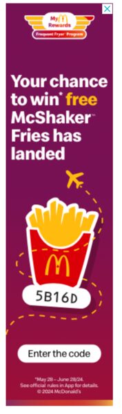 [Other] 2024/06/28 McDonalds Canada Frycons Contest [All Canada] - Page ...