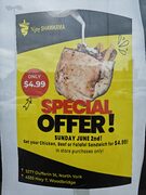 NJOY SHAWARMA $4.99 for Chicken/Beef/Falafel shawarma
