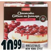 Irresistibles New York Style Cherry Cheesecake