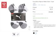 12 Pack Socks for Adults ($13.99) / Kids ($9.99) - Same Price Online & In-store