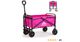 Utility Wagon with Wheels Foldable, 180lbs Mini Capacity in Pink $39.49