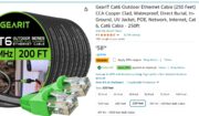 GearIT Cat6 Outdoor Ethernet Cable (250 Feet) - $25.95