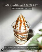 50% off on the Blackcomb soft serve (metro Vancouver BC locations, valid Sept 28-29)