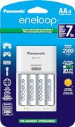 Panasonic Eneloop AA Rechargeable Batteries 4-Pack with Charger $24.99