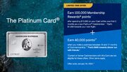 American Express Platinum Card - Up to 140,000 Membership Rewards Points