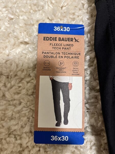 Eddie Bauer Two-Tuck Check Pattern Cotton x Linen Pants Slacks Men's W29 / eaa526134