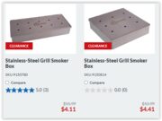 Stainless Steel BBQ Smoker Boxes $4.11/$4.41 regular $11.99/$12.99